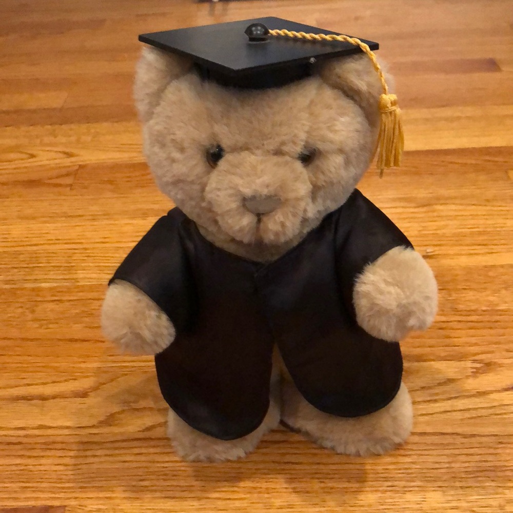 Vintage Graduation Plush Bear